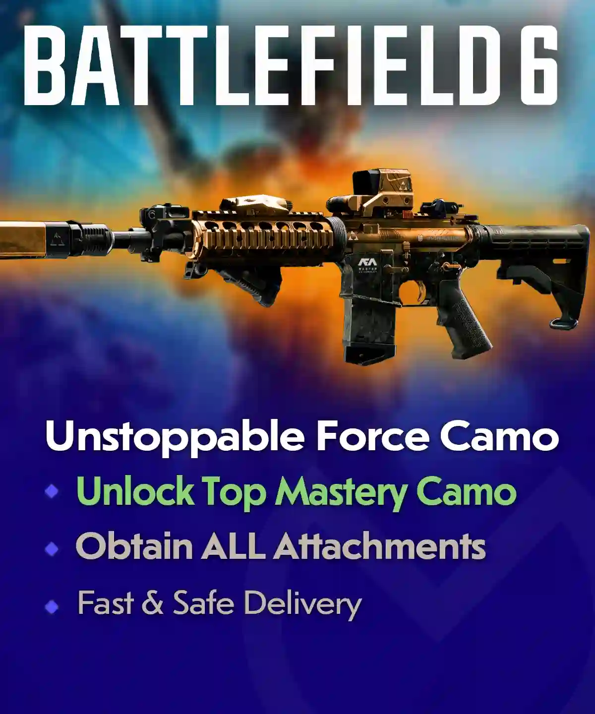 Battlefield 6 Unstoppable Force Camo Boost – Unlock Mastery