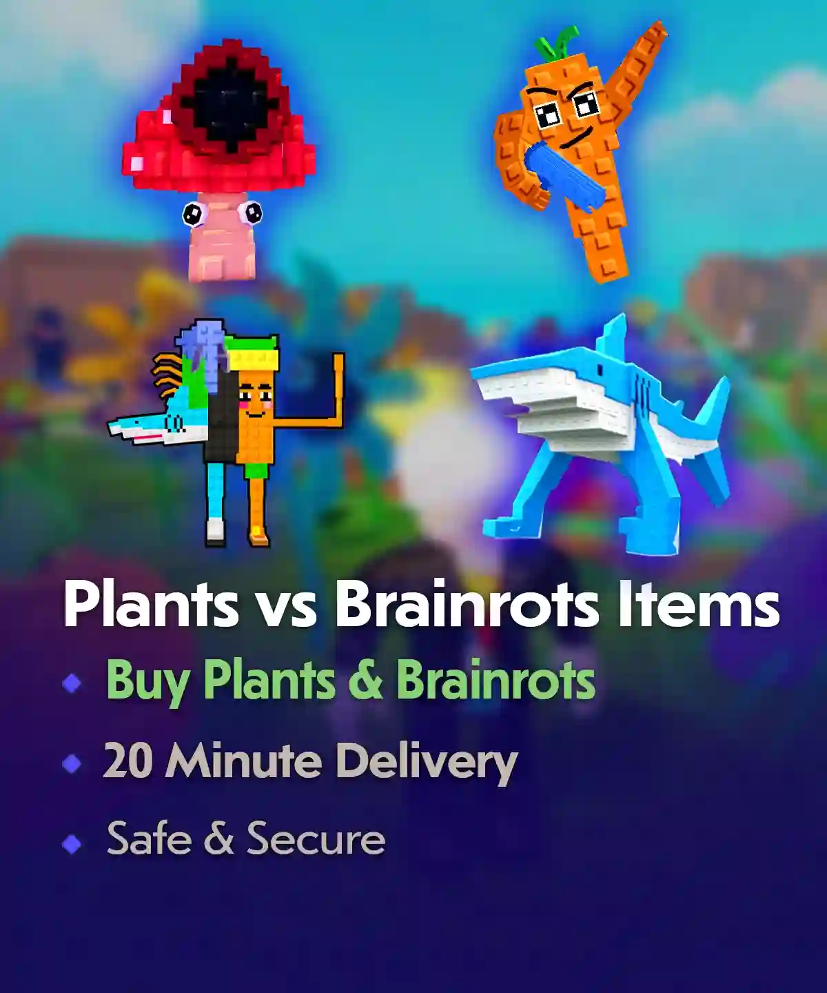 Buy Plants vs Brainrots Items For Sale