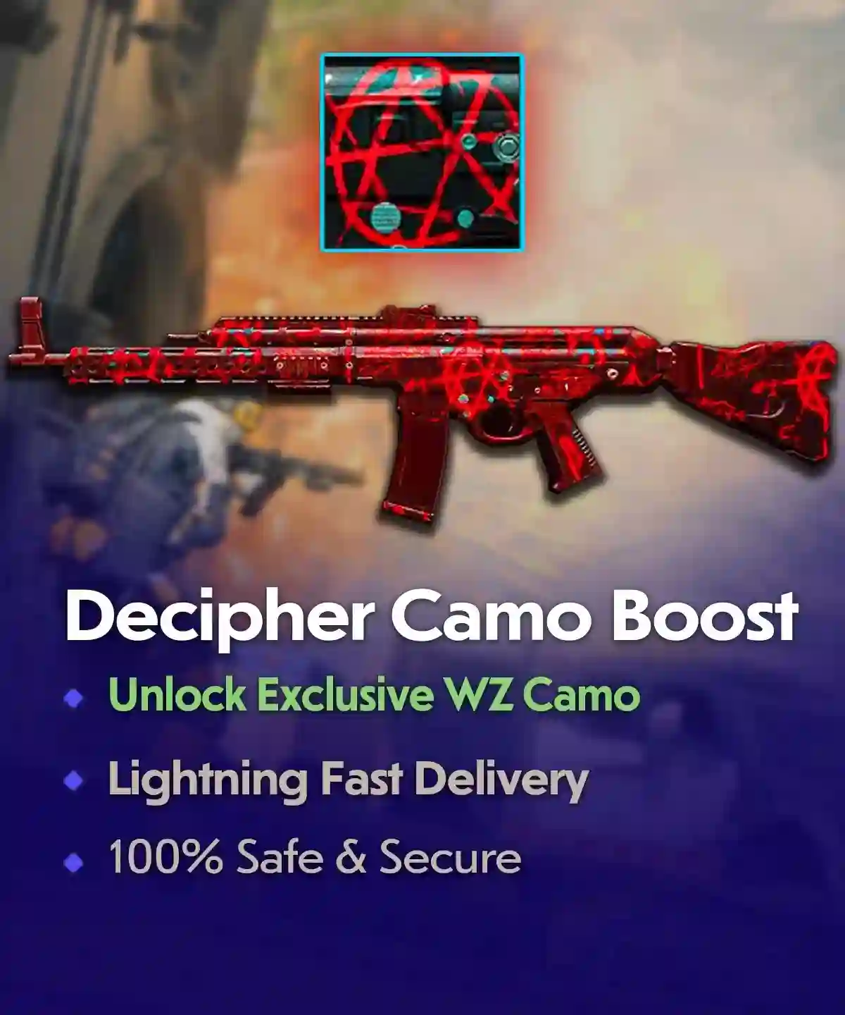 Call Of Duty Warzone Decipher Camo Boost