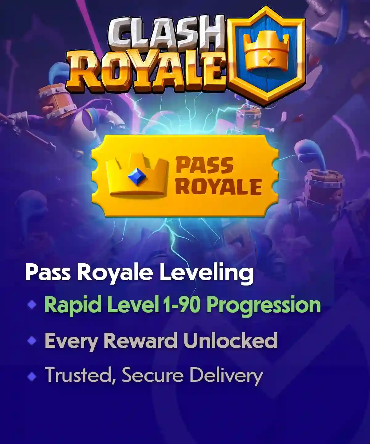 Clash Royale Pass Royale Leveling