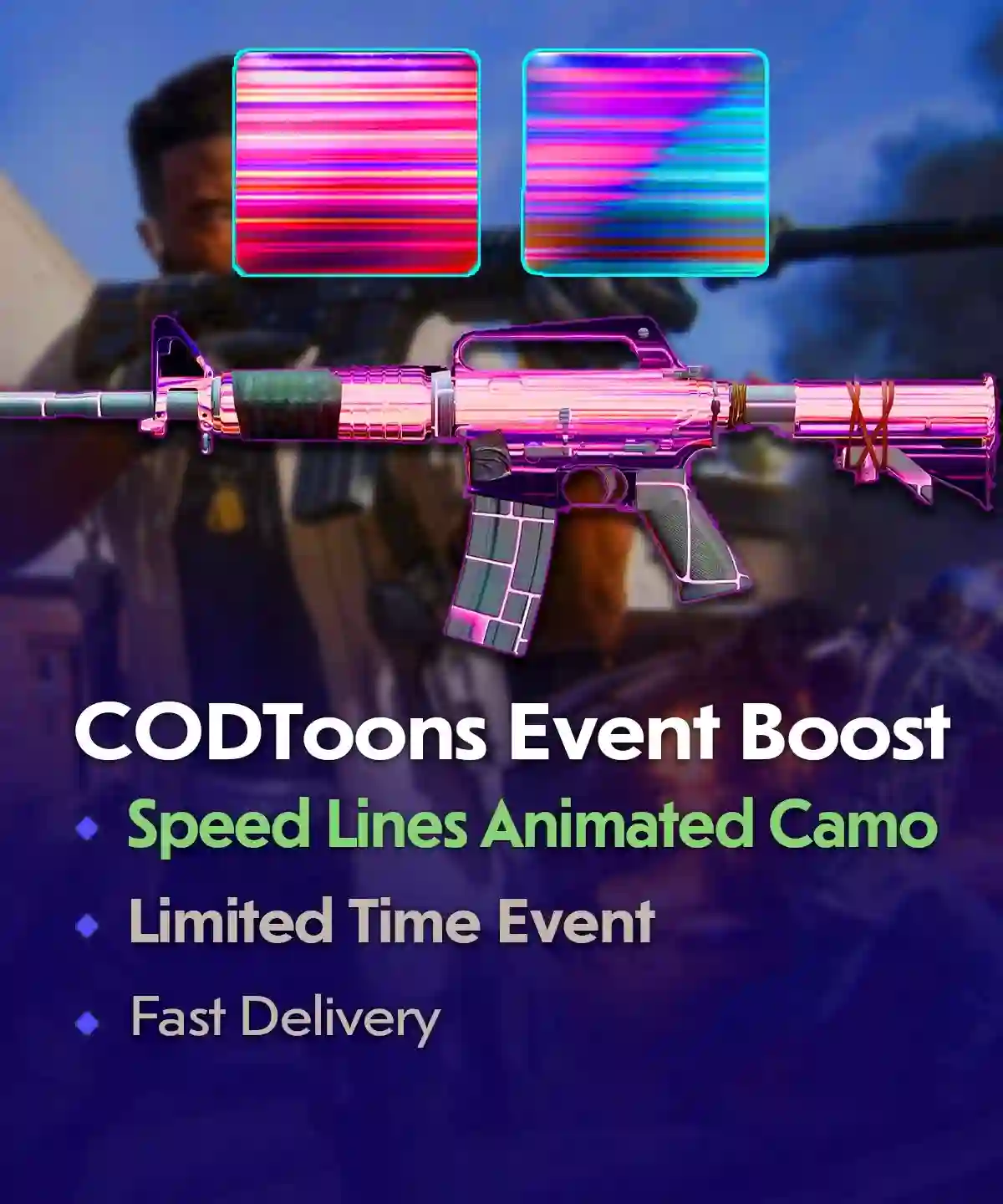 COD BO6 CODToons Event Boost – Unlock Speed Lines Camo