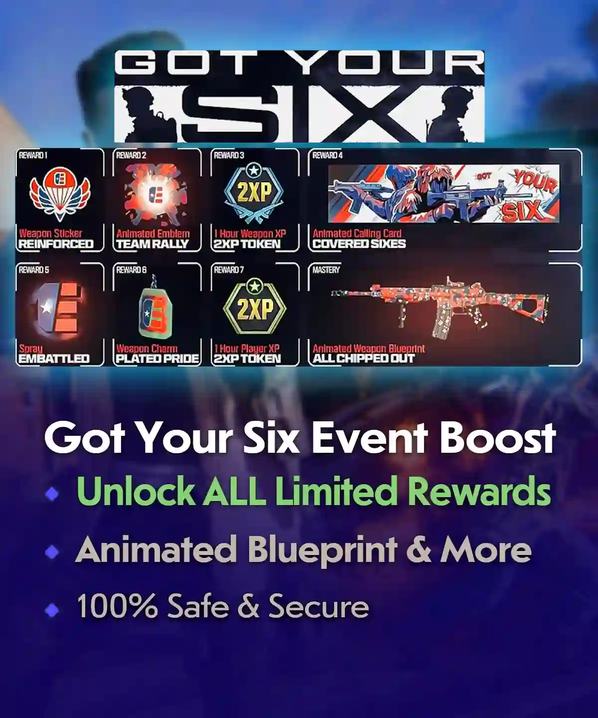 COD BO6 Got Your Six Event Boost – Unlock ALL Rewards