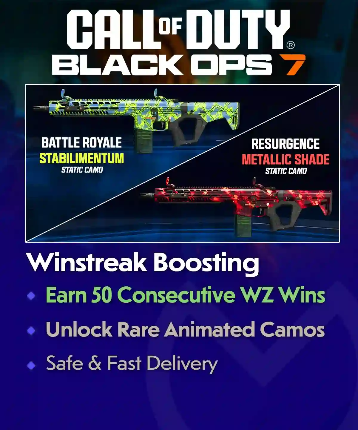 COD BO7 Winstreak Boost – Warzone Camos