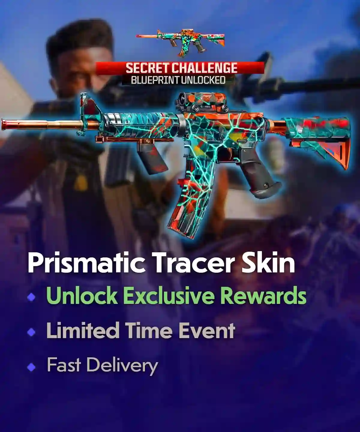 COD Warzone Prismatic Tracer Skin Boost