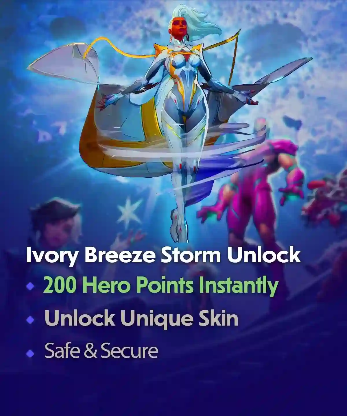 Marvel Rivals Ivory Breeze Storm Skin Unlock