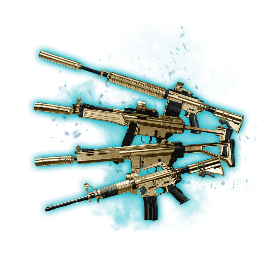 3+1 Weapons Gold Camo