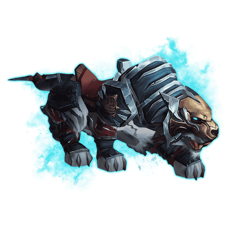 Blue Shado-Pan Riding Tiger Mount