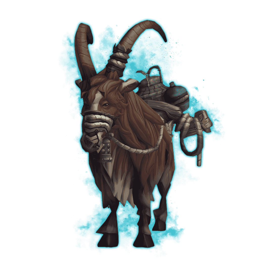 Brown Riding Goat Mount