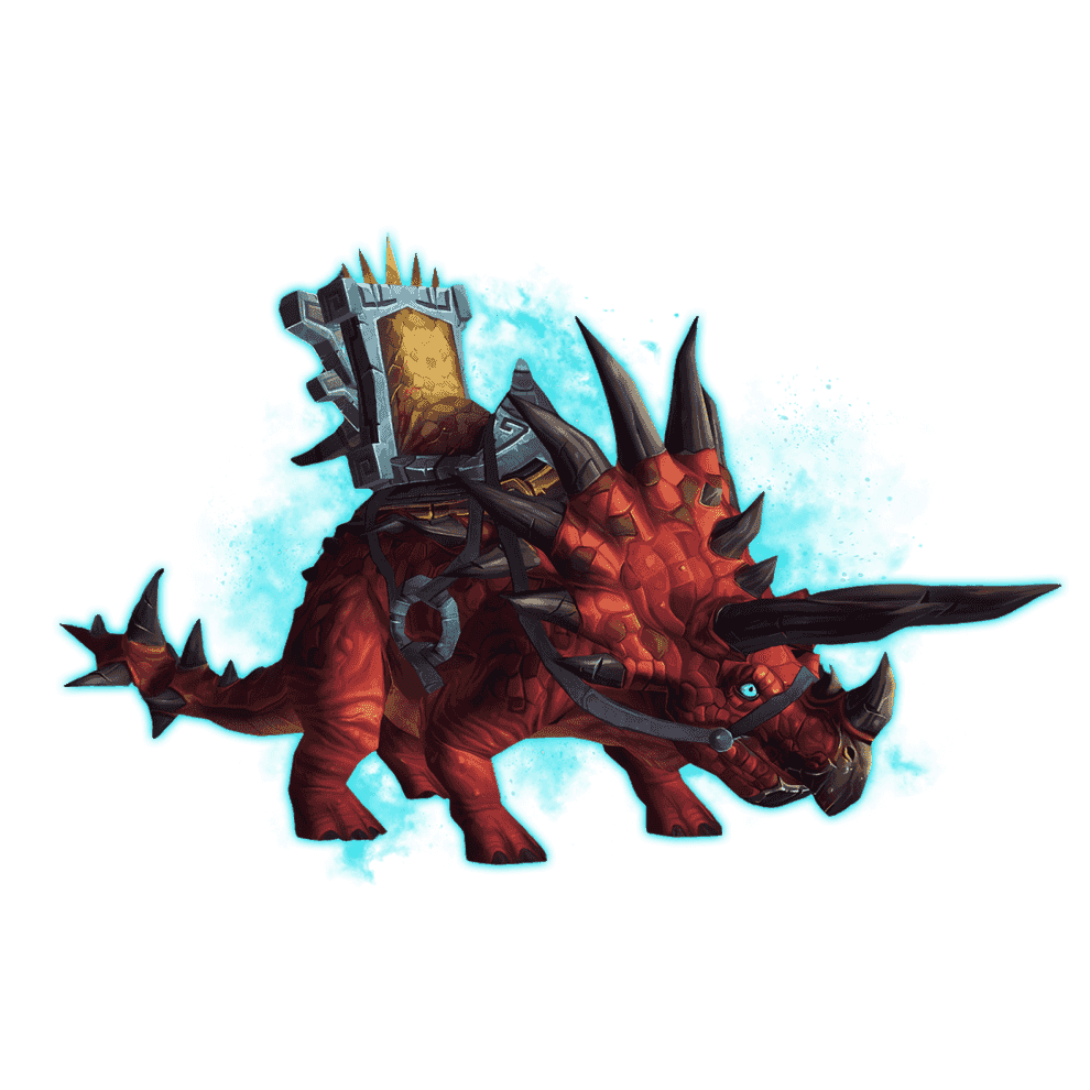 Crimson Primal Direhorn Mount