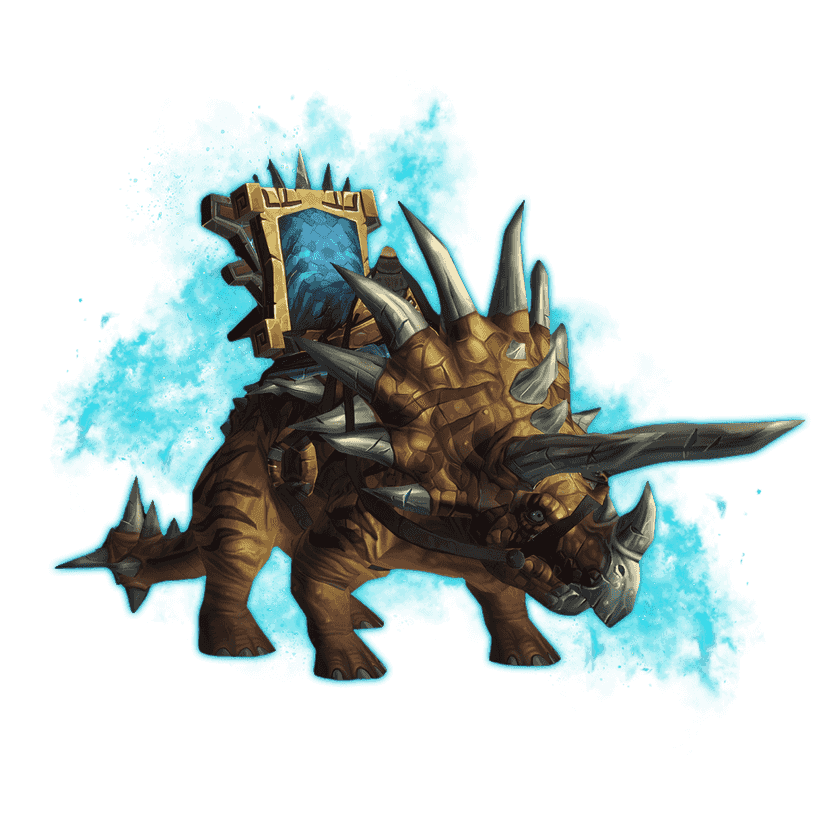 Golden Primal Direhorn Mount