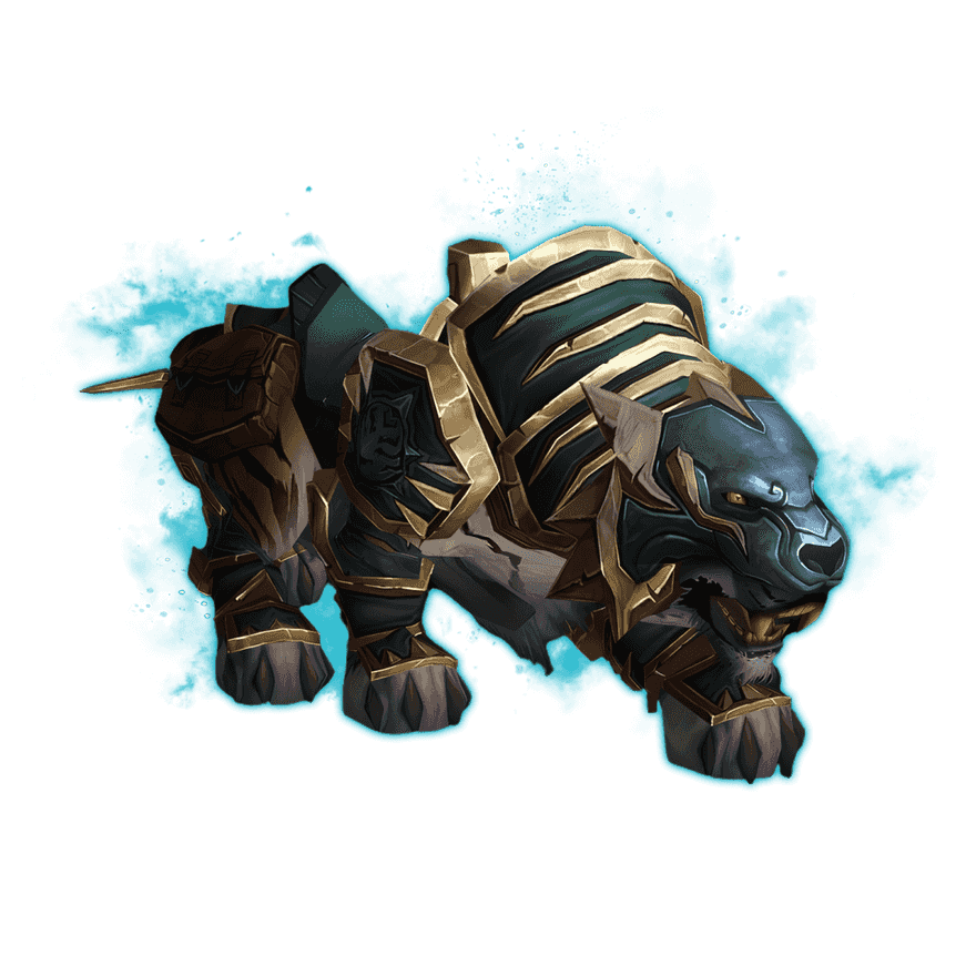 Green Shado-Pan Riding Tiger Mount
