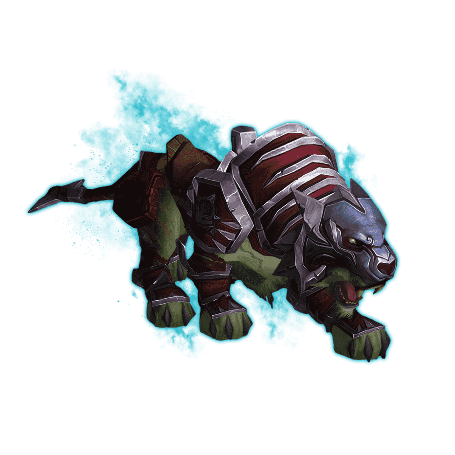 Red Shado-Pan Riding Tiger Mount