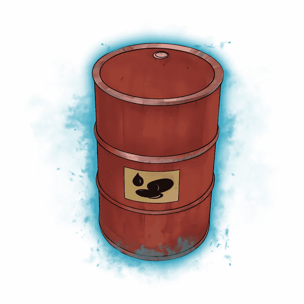 Rust Oil Barrel Farm