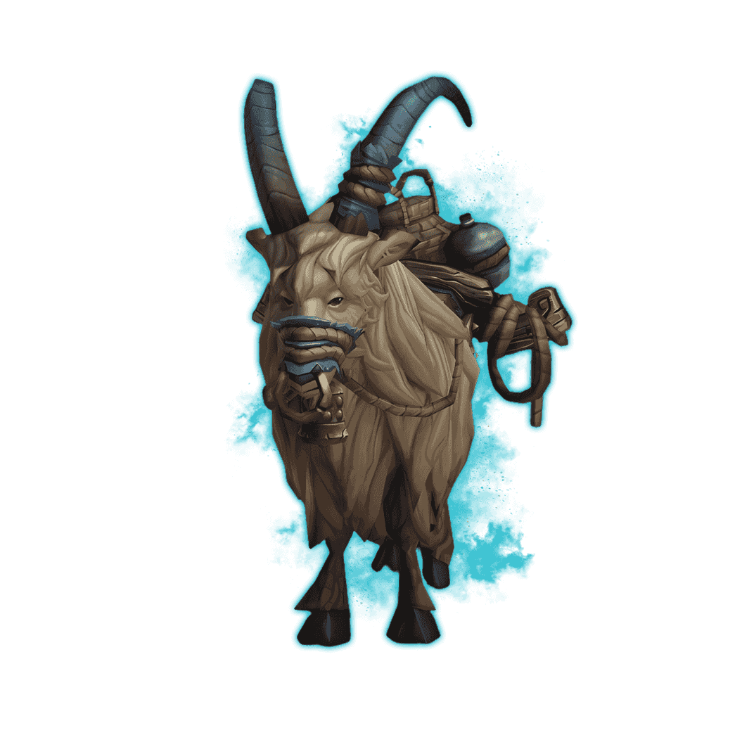 White Riding Goat Mount