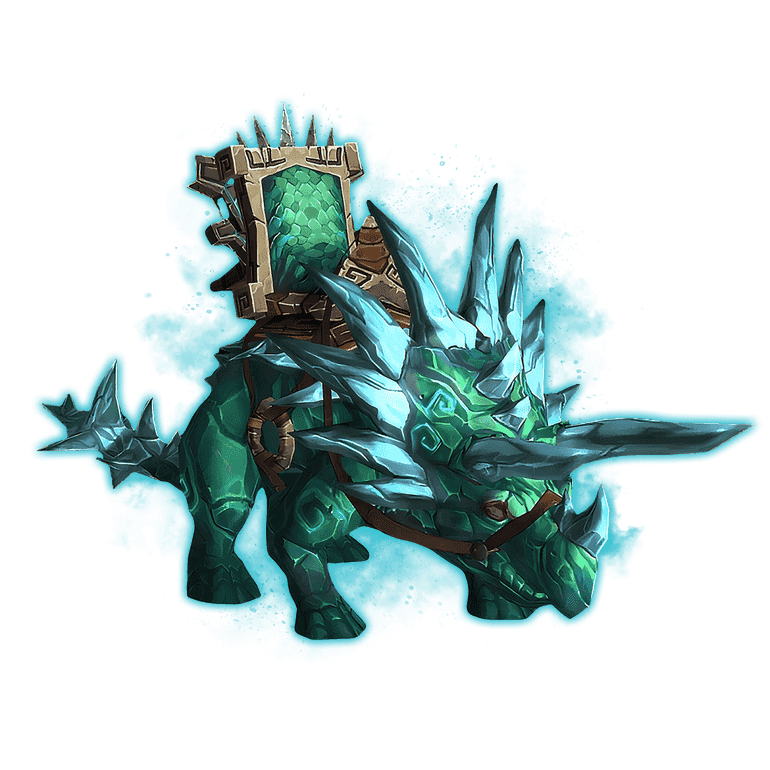 WoW Pandaria Classic Jade Primordial Direhorn Mount